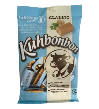 Цукерки Корівка без лактози та глютену солона карамель,Kuhbonbon,Німеччина, 165 г