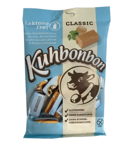Цукерки Корівка без лактози та глютену солона карамель,Kuhbonbon,Німеччина, 165 г