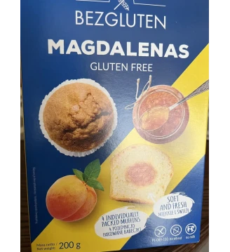 Кекси без глютену з абрикосовою начинкою Bezgluten, 200 г