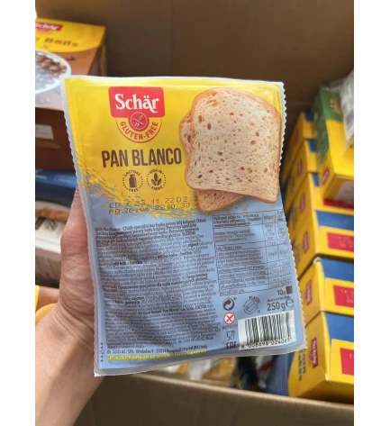 Безглютеновий білий хліб Pan Blanko,Schar, 250 г
