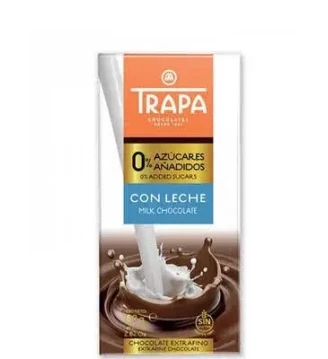 Молочний шоколад без цукру та глютену Trapa, 80 г