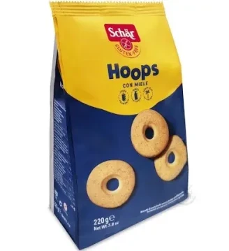 Печиво без глютену бублки Hoops, Schar, 220 г