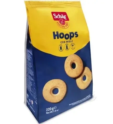 Печиво без глютену бублки Hoops, Schar, 220 г