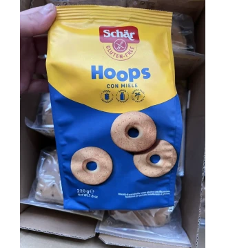 Печиво без глютену бублки Hoops, Schar, 220 г