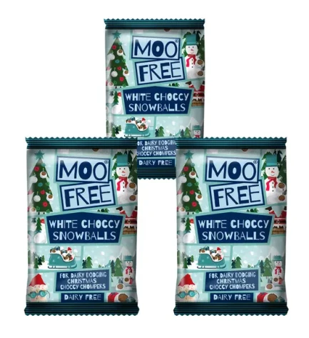 Шоколадні кульки з білого шоколаду без глютену та лактози, Moofree,35 г