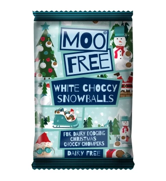 Шоколадні кульки з білого шоколаду без глютену та лактози, Moofree,35 г