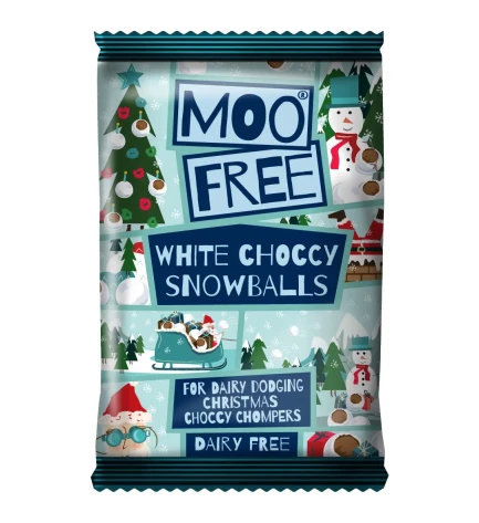 Шоколадні кульки з білого шоколаду без глютену та лактози, Moofree,35 г