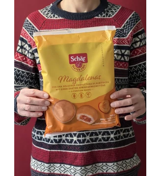 Кекси з абрикосом без глютену та лактози Magdalenas, Schar, 200 г