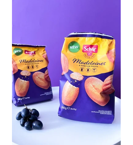 Печиво без глютену та лактози Madeleines, Schar, 240 г