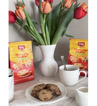 Печиво без глютену та лактози Choco Chip Cookies, Schar, Італія, 200 г