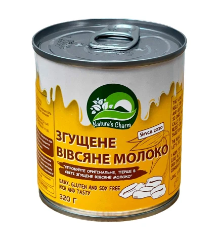 Згущене вівсяне молоко Nature's Charm, 320 г