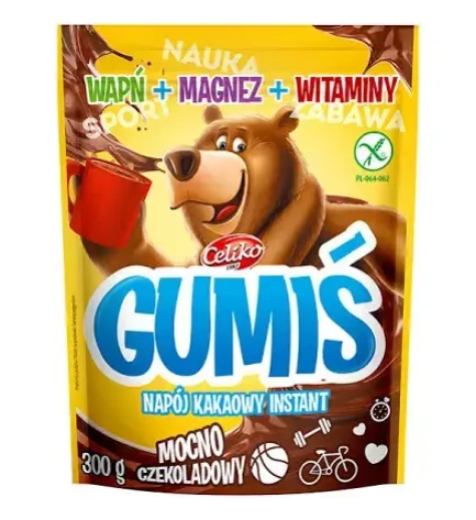 Какао без глютену з вітамінами Gumis, Celiko, 300 г