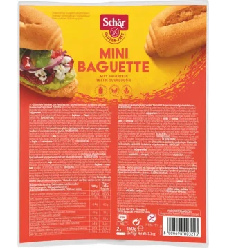 Міні багети без глютену та лактози , Schar, 150 г