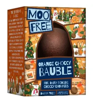 Шоколадна кулька різдвяна без глютену та молока, Moofree, Великобританія,80 г