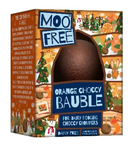 Шоколадна кулька різдвяна без глютену та молока, Moofree, Великобританія,80 г