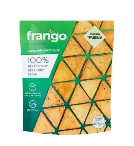 Снек без глютену з зеленою цибулею Frango, 40г, Україна