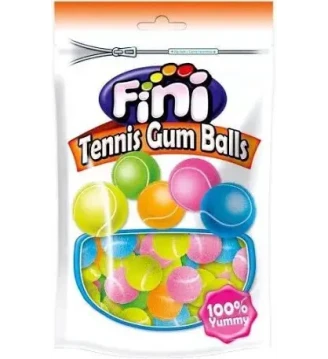 Жувальні гумки без глютену Tennis Gum Balls, Fini, 165 г, Іспанія