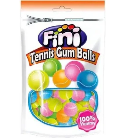 Жувальні гумки без глютену Tennis Gum Balls, Fini, 165 г, Іспанія