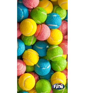 Жувальні гумки без глютену Tennis Gum Balls, Fini, 165 г, Іспанія