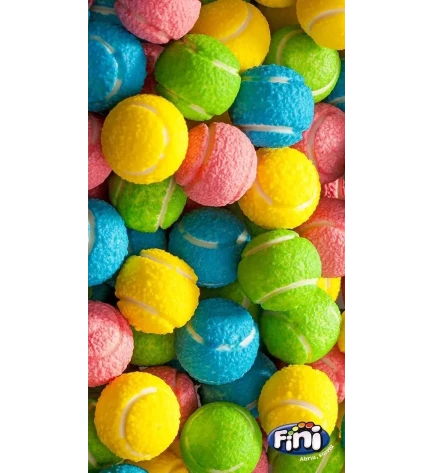 Жувальні гумки без глютену Tennis Gum Balls, Fini, 165 г, Іспанія