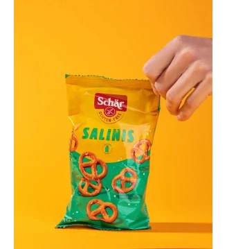 Солені брецелі без глютену та лактози Salinis, Schar, Італія, 60 г