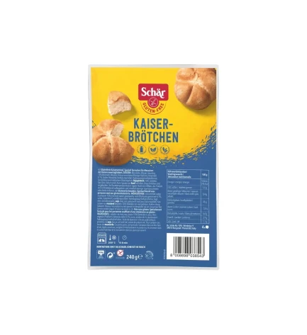 Булочки у вигляді квітки Kaiserbrotchen без глютену, Schar, Італія, 240 г