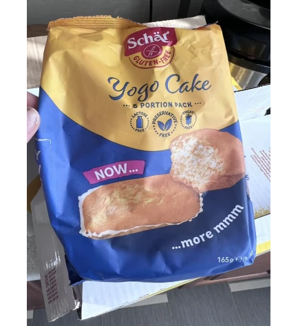 Булочки без глютену на основі йогурту Yogo Cake, Schar, 165 г , Італія
