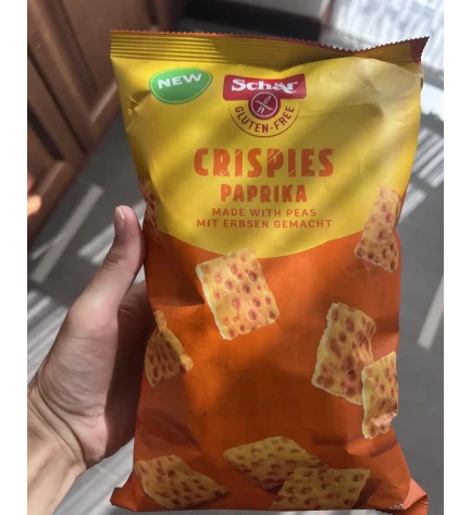 Хрустики Crispies paprika без глютену Schar, 100 г, Італія