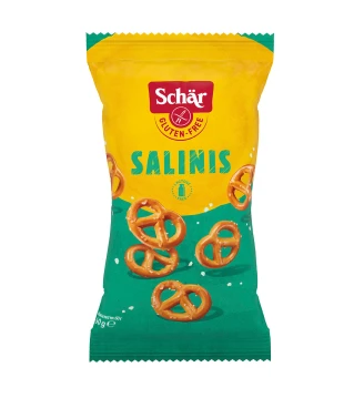 Солені брецелі без глютену та лактози Salinis, Schar, Італія, 60 г