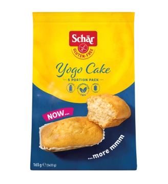 Булочки без глютену на основі йогурту Yogo Cake, Schar, 165 г , Італія