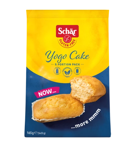 Булочки без глютену на основі йогурту Yogo Cake, Schar, 165 г , Італія