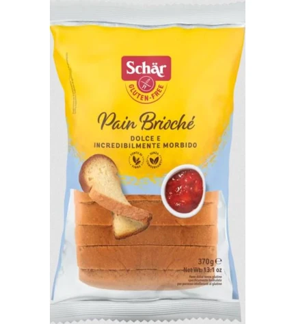 Хліб солодкий без глютену Pain Brioche, Schar, 370 г
