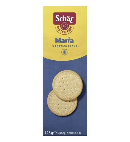 Печиво Марія без глютену, Schar, Італія, 125 г
