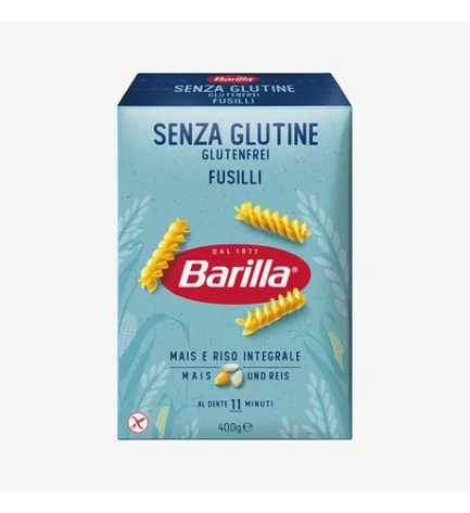 Макарони без глютену спіральки Fusilli, Barilla, 400 г