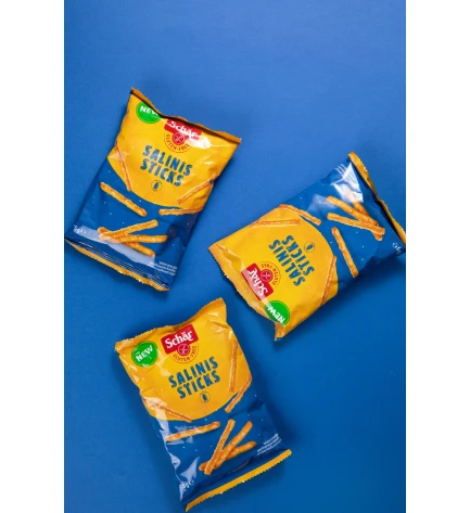Соломка солена без глютену та лактози Salinis Sticks, Schar, Італія 75 г