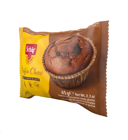 Шоколадний кекс без глютену та лактози Muffin Choco, Schar, 65 г