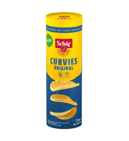 Чіпси без глютену Curvies Original, Schar, 170 г