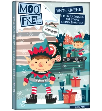 Адвент-календар шоколадний без глютену та лактози Moofree, 70 г