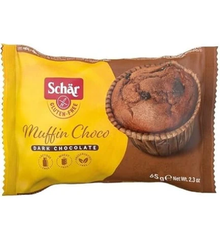 Шоколадний кекс без глютену та лактози Muffin Choco, Schar, 65 г