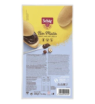 Булочки солодкі без глютену Bon Matin, Schar, 200 г