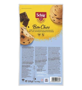 Булочки без глютену з крихтами шоколаду Bon Choc, Schar, 220 г