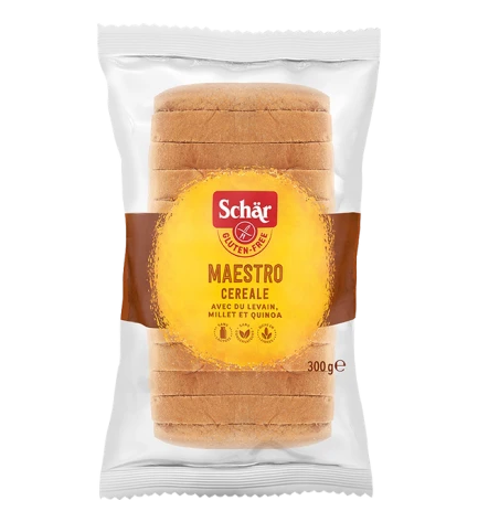Хліб без глютену та лактози Maestro Cereale, Schar,300 г
