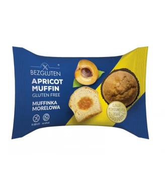 Кекс без глютену з абрикосовою начинкою Bezgluten, 60 г
