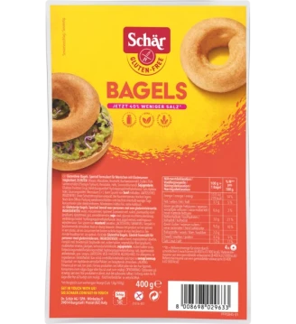 Булочки бублики Bagels без глютену та лактози, Schar, Італія, 400 г