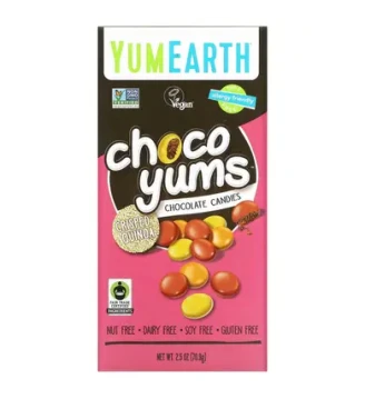Шоколадні дропси з хрусткою кіноа Choco Yums, Yumearth, 70,9 г