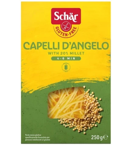 Макарони без глютену тонка нитка Capelli D'angelo, Dr.Schar, Італія, 250 г